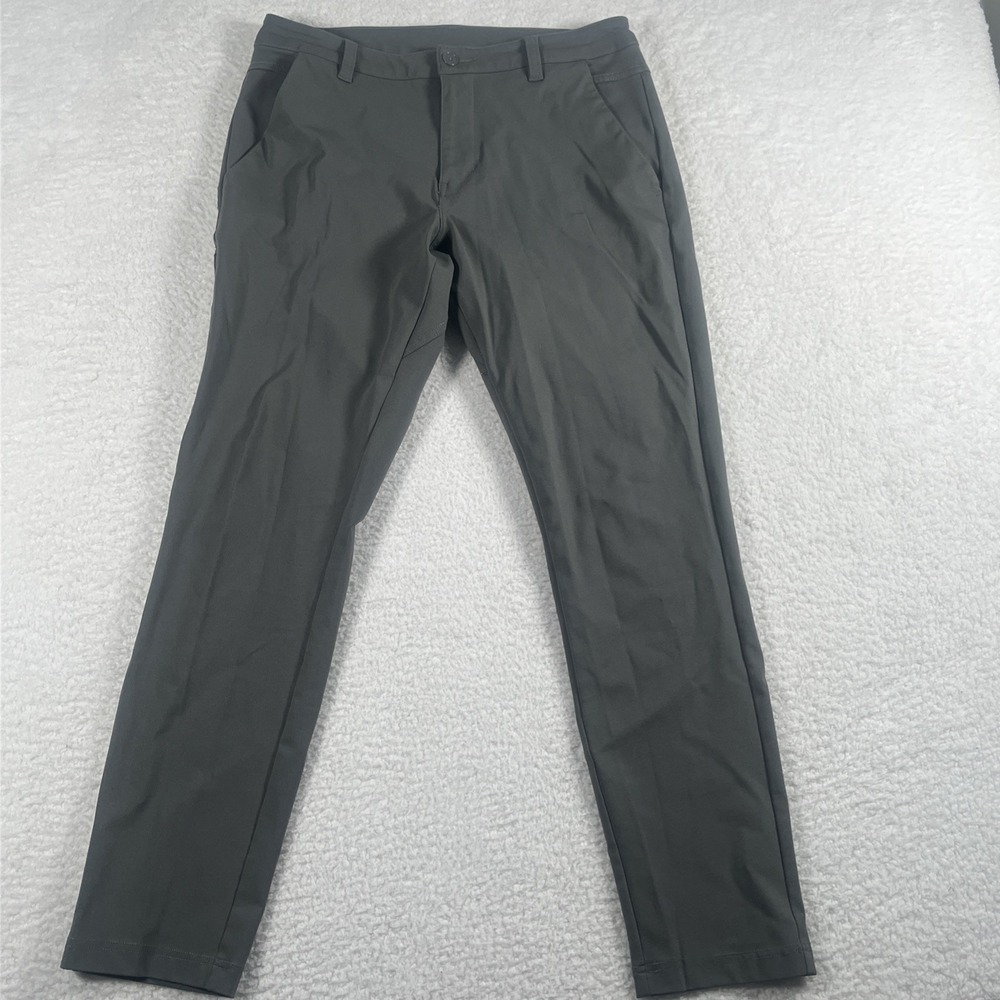 BYLT Premium Basics Kinetic‎ Pants Mens 33 Gray Straight Performan Stretch